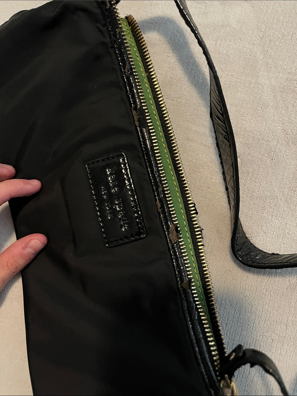 Kate Spade Small Black Nylon Shoulder Bag - Picture 3 of 6